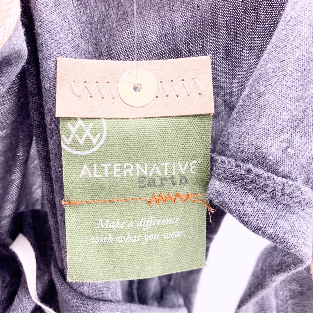 NEW Alternative Apparel Gray Casual Summer Dress Size Large - Picture 9 of 10